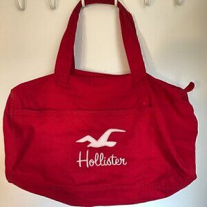 Red Vintage Hollister Travel Bag